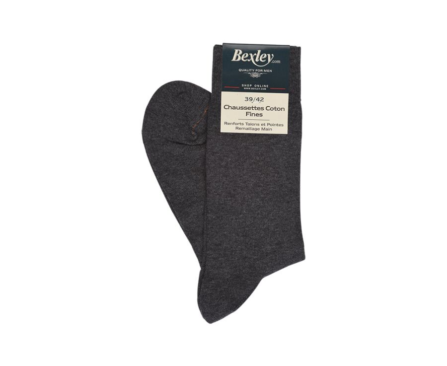 Men's Anthracite Thin Cotton Socks
