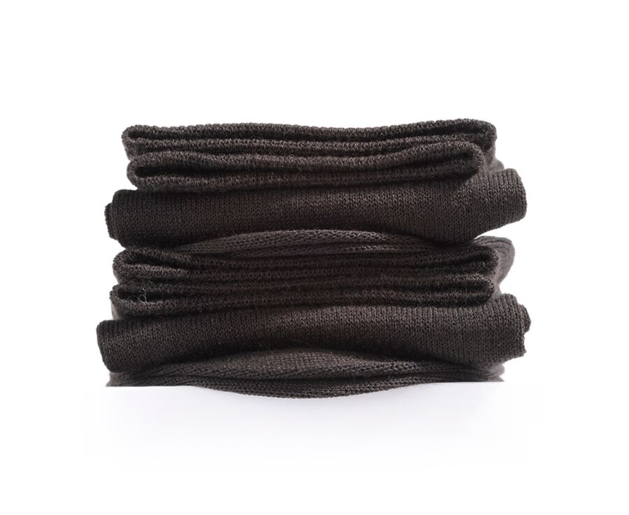 Men's Brown Cotton Socks