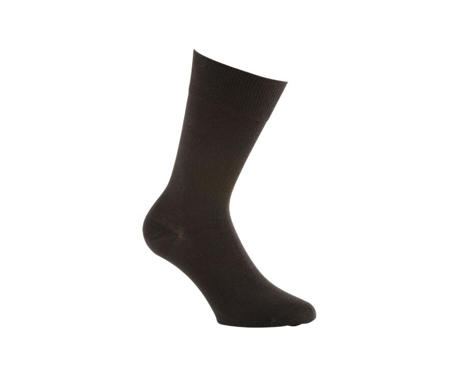 Men's Brown Cotton Socks