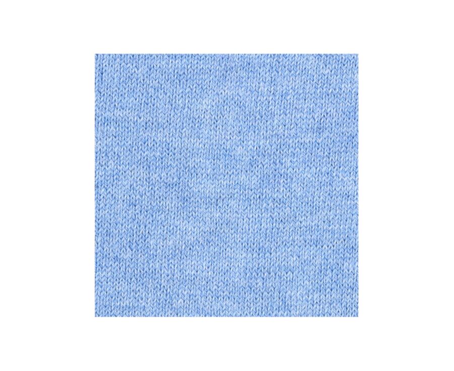 Men's Blue Melange Thin Cotton Socks
