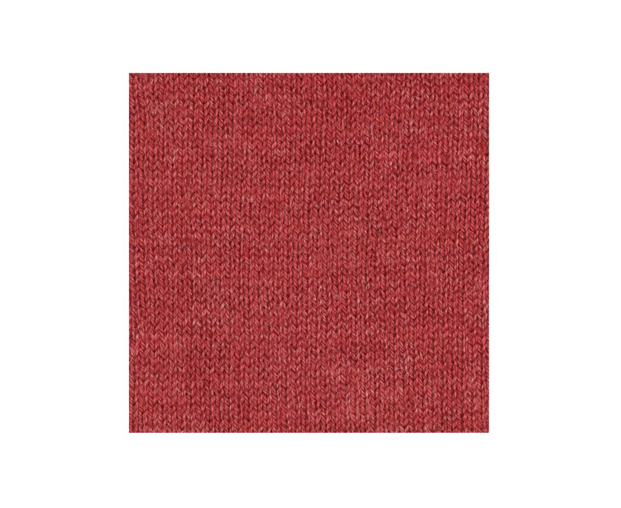 Men's Red Melange Cotton Socks