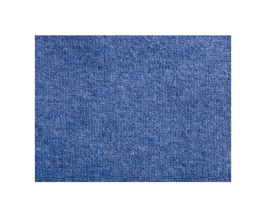 Men's Middle Blue Melange Cotton Socks