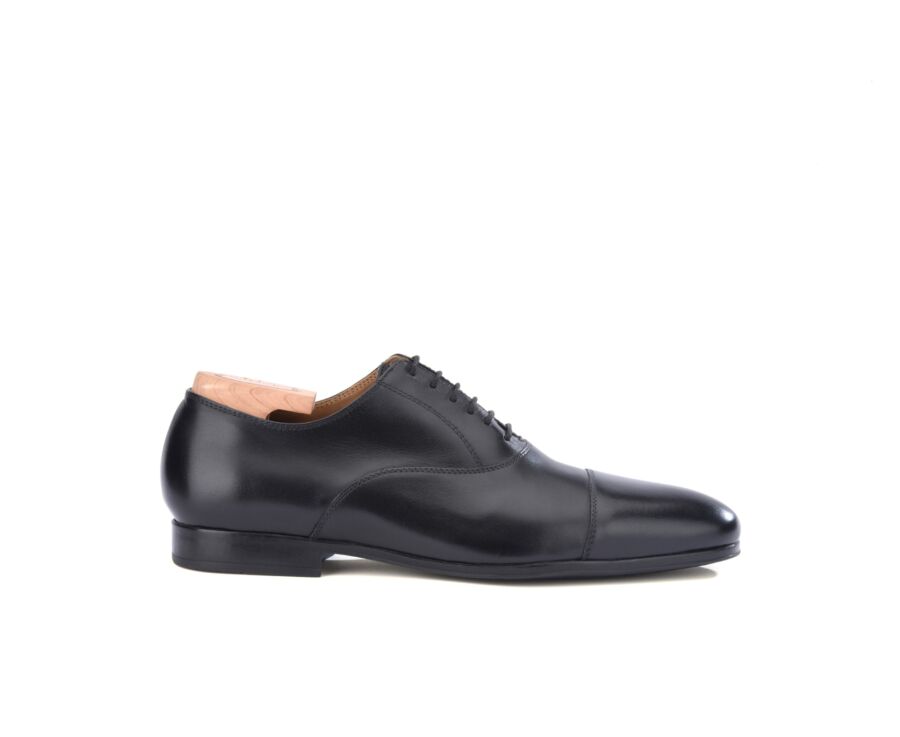 Black Men's Oxford shoes - Rubber outsole - LENNOX GOMME URBAN