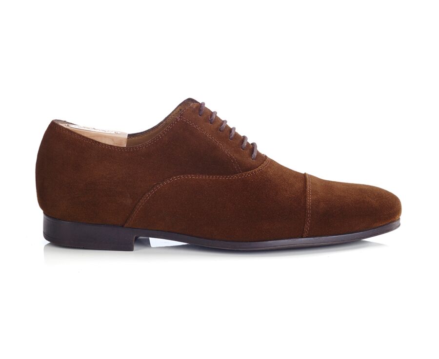 Havana Suede Oxford shoes - Rubber outsole - LENNOX GOMME URBAN