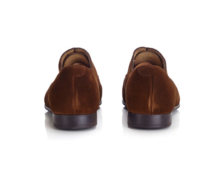 Havana Suede Oxford shoes - Rubber outsole - LENNOX GOMME URBAN