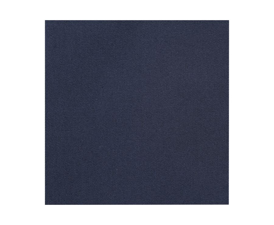 Navy shirt 100% cotton - Button down collar - ALVIN