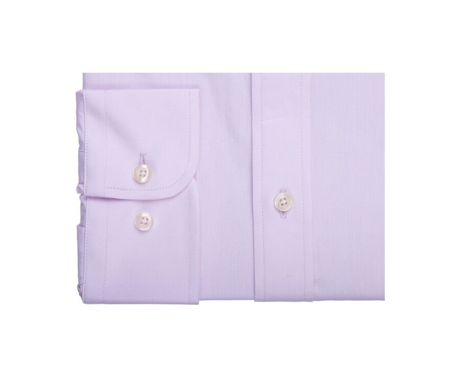 Pale Pink Cotton shirt - Straight collar - LOUIS CLASSIC