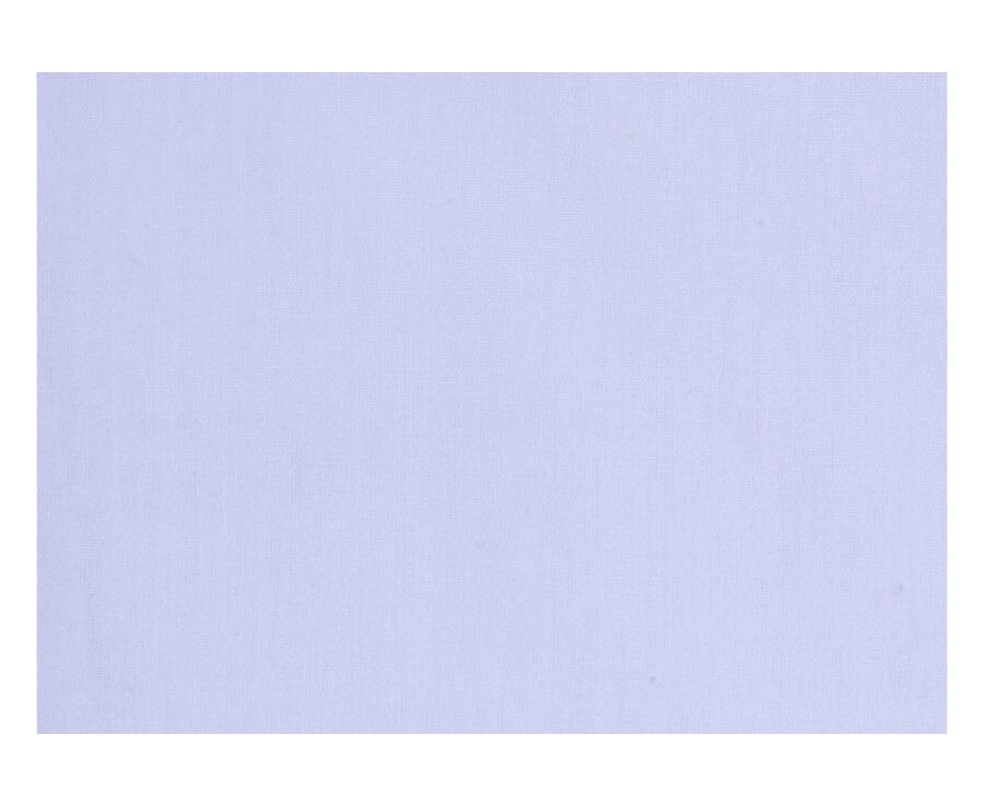 Pale Blue Poplin Cotton Shirt - Straight collar - LOUIS CLASSIC