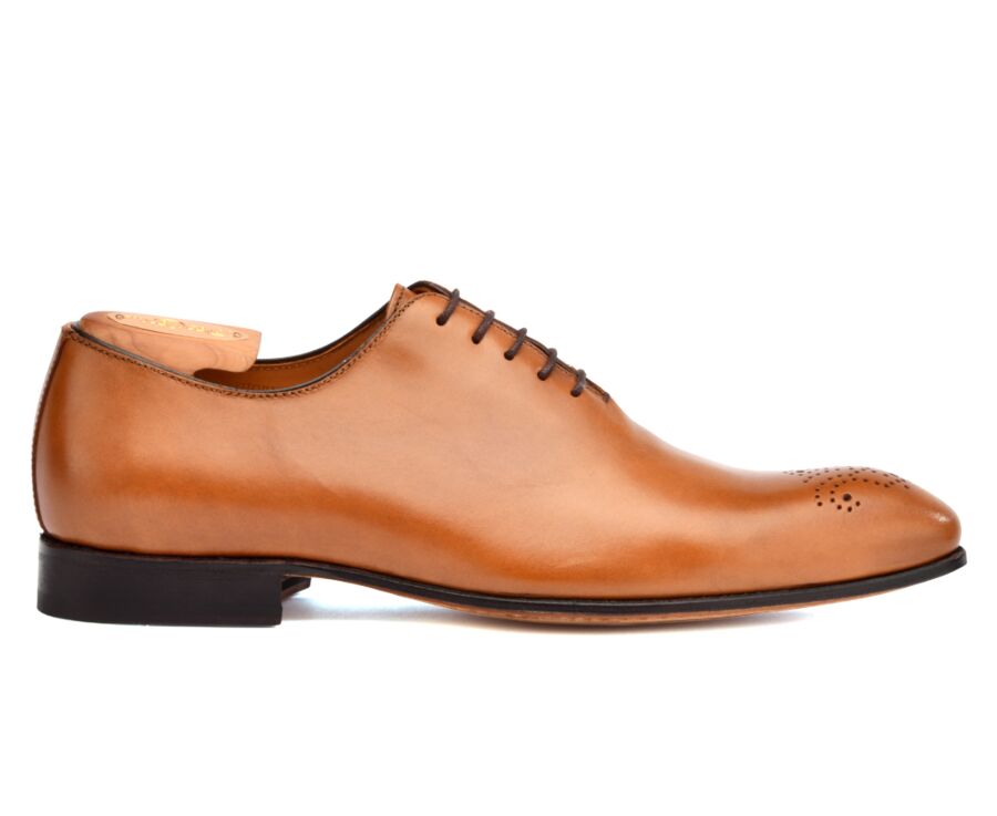 Patina Gold Oxford shoes - Leather outsole - THORNBURY