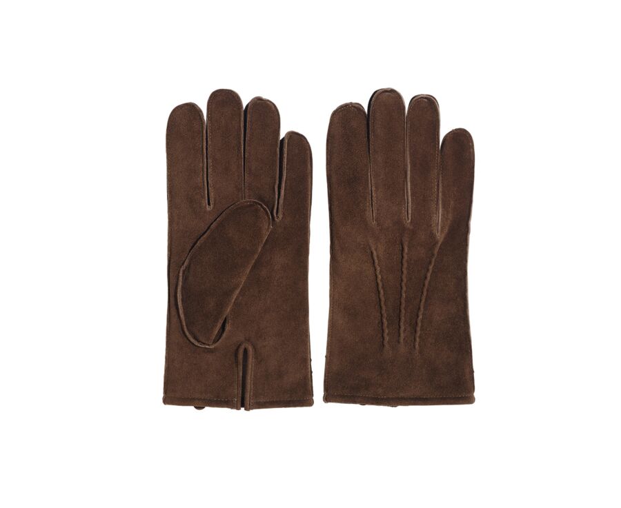 Men goat suede leather gloves