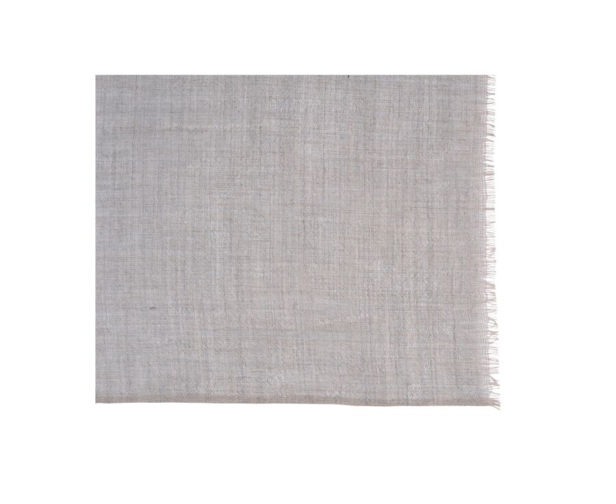  Taupe Melange light Wool and Cashmere scarf