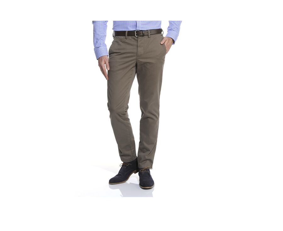 Chocolate Chino trousers for men - NIGEL