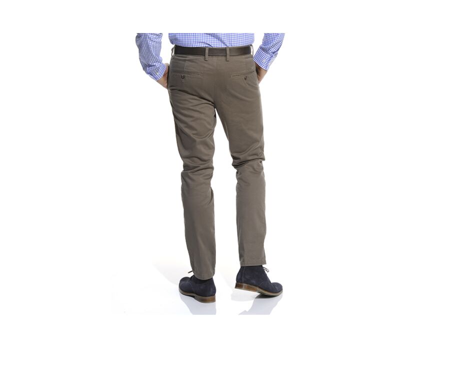 Chocolate Chino trousers for men - NIGEL