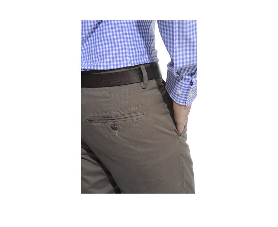 Chocolate Chino trousers for men - NIGEL