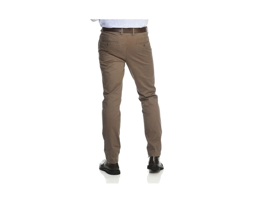 Taupe Chino trousers for men - NIGEL