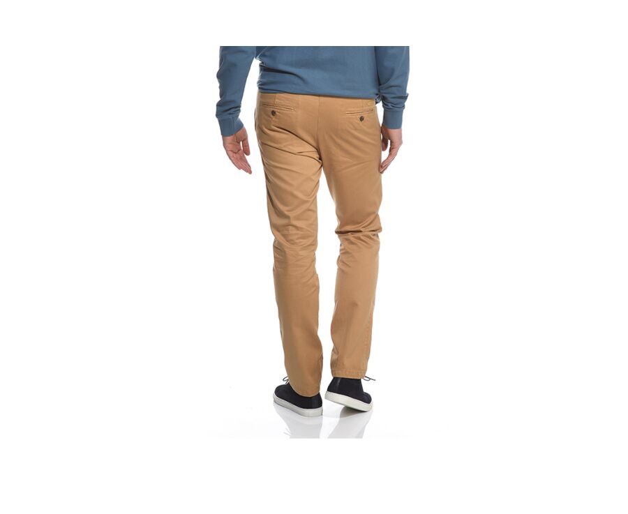 Tobacco Chino trousers for men - NIGEL