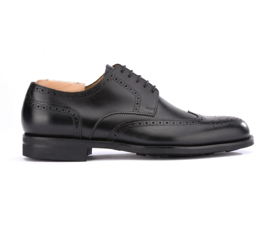 Black Derby Shoes Rubber outsole Pell Classic Gomme City Bexley