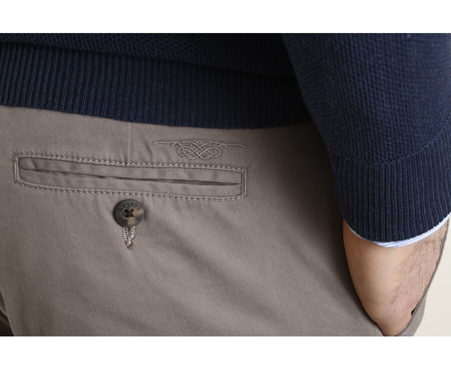 Taupe Men's chinos - KYRK