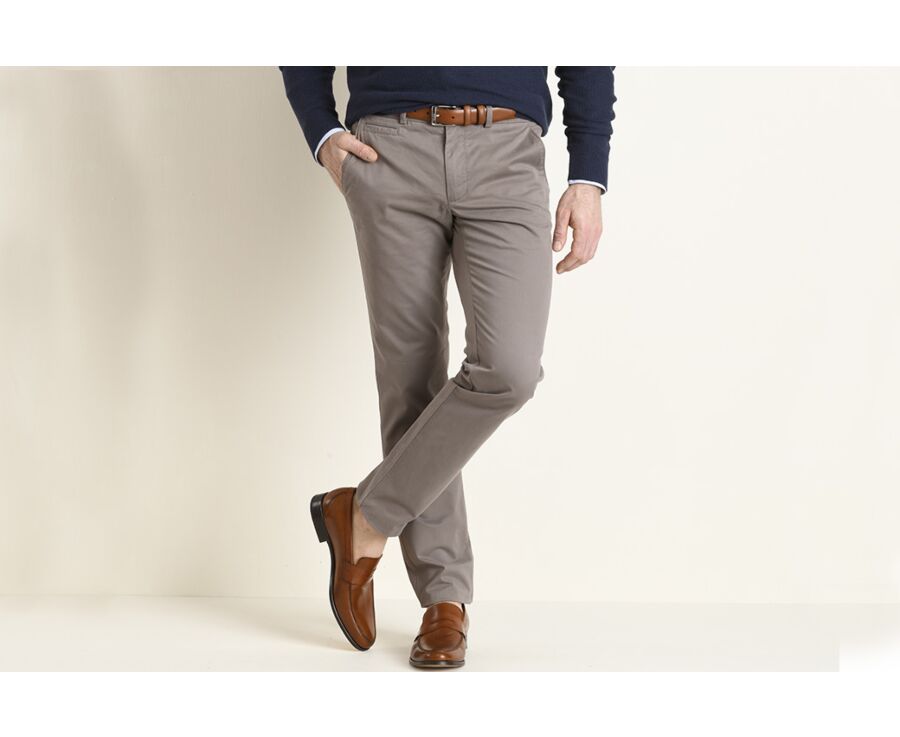 Taupe Men's chinos - KYRK