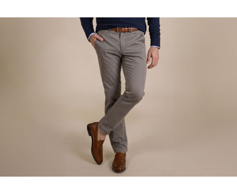 Taupe Men's chinos - KYRK
