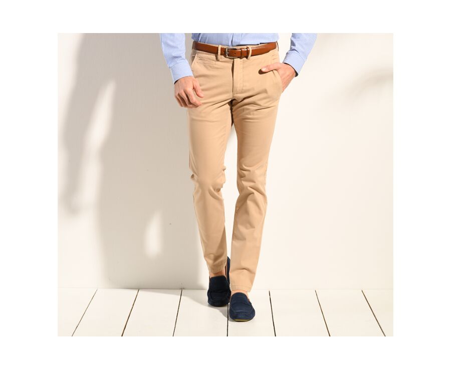 Dark Beige Men's chinos - KYRK