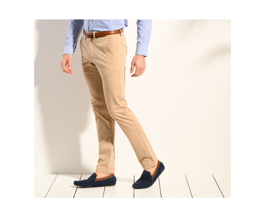 Dark Beige Men's chinos - KYRK