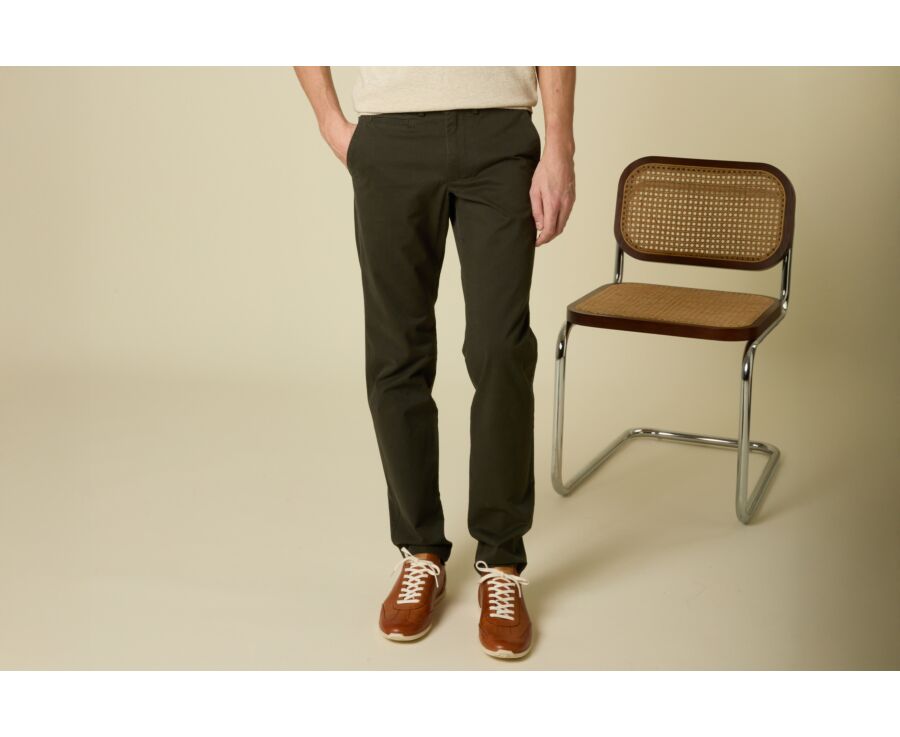 Men's chino trousers Dark Green - KYRK