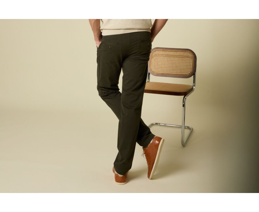 Men's chino trousers Dark Green - KYRK