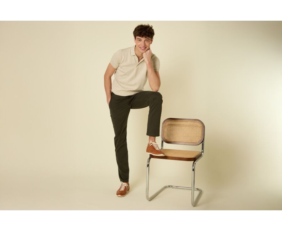 Men's chino trousers Dark Green - KYRK