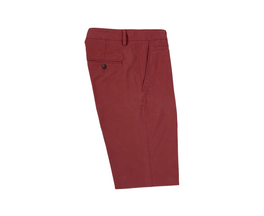 Men's chino trousers Brick Red - KYRK