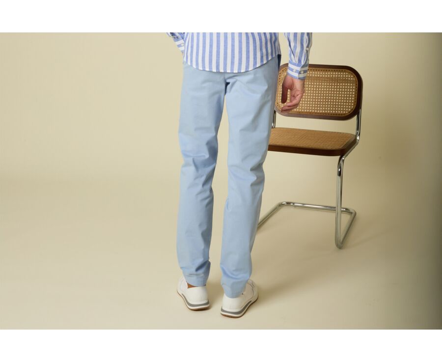 Men's chino trousers Light Azure Blue - KYRK