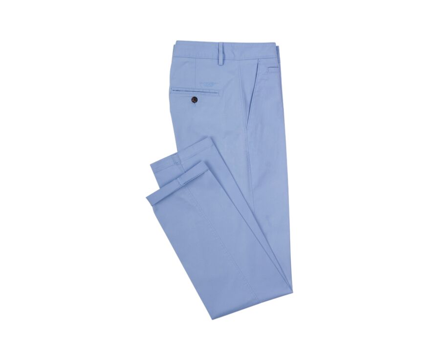 Men's chino trousers Light Azure Blue - KYRK