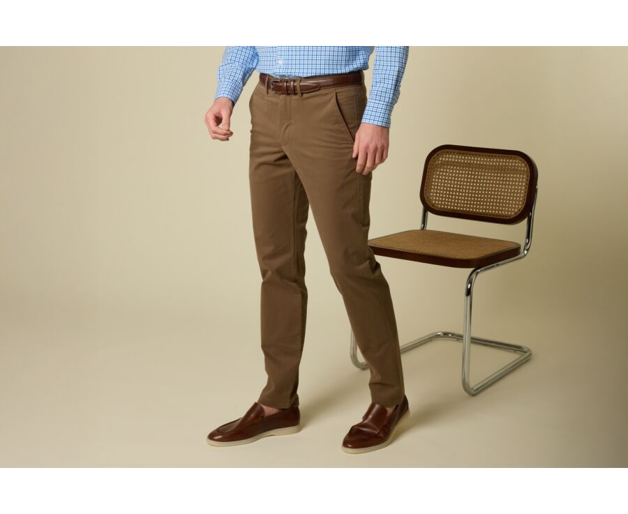 Men's chino trousers Cocoa - KYRK