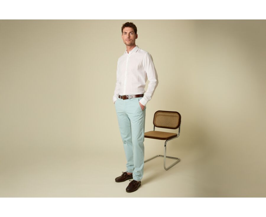 Men's chino trousers Eucalyptus - KYRK