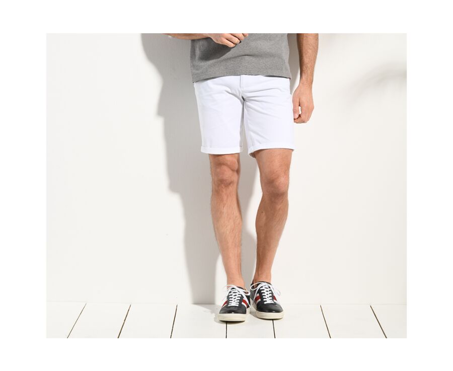 White Chino Shorts - BARRY