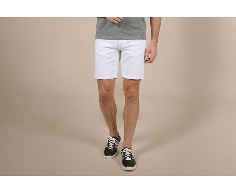 White Chino Shorts - BARRY