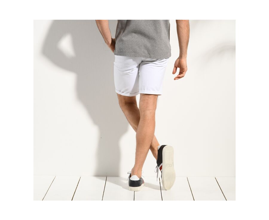 White Chino Shorts - BARRY