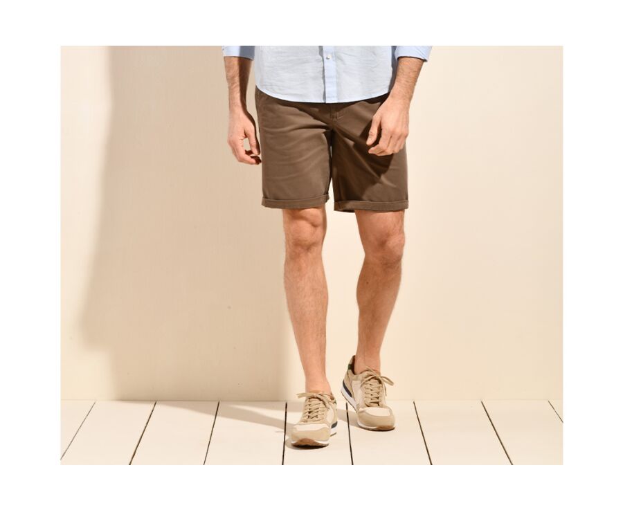 Taupe Chino Shorts - BARRY