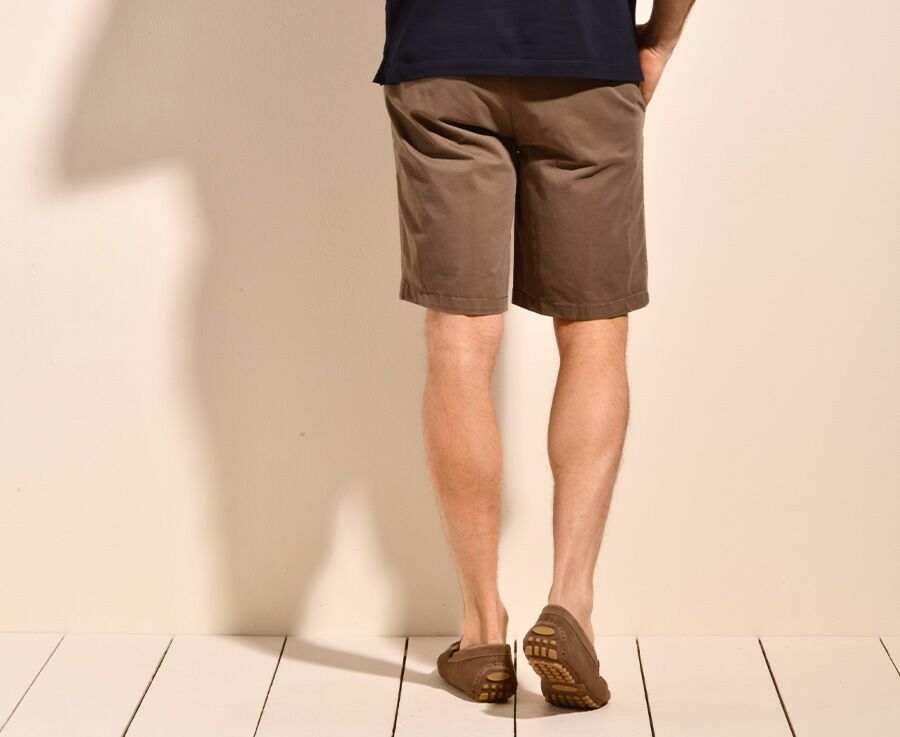 Dark taupe Chino Shorts - BARRY