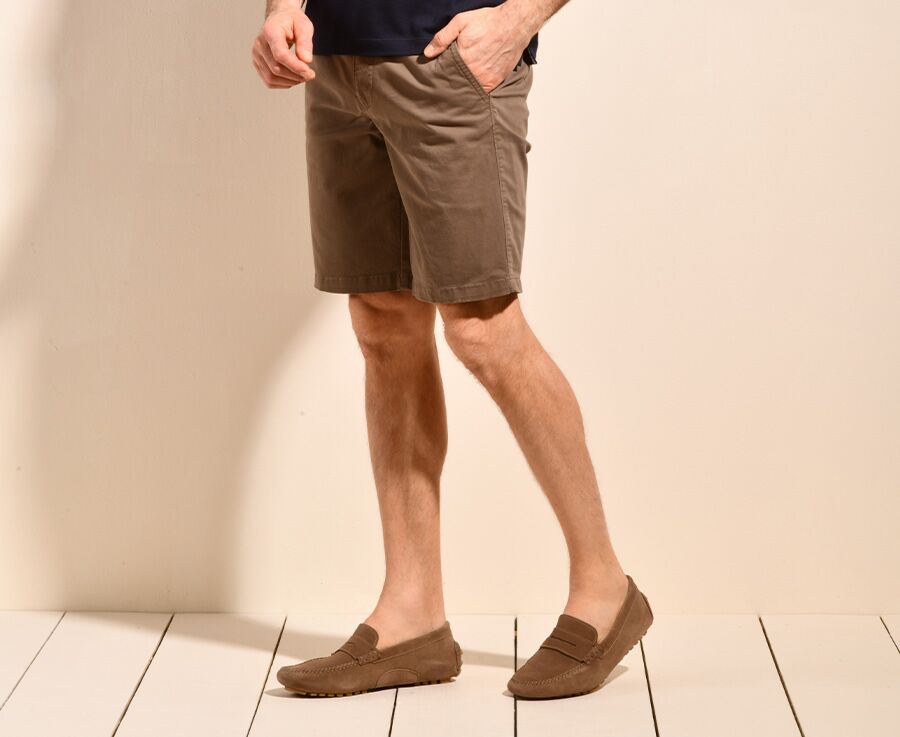 Dark taupe Chino Shorts - BARRY