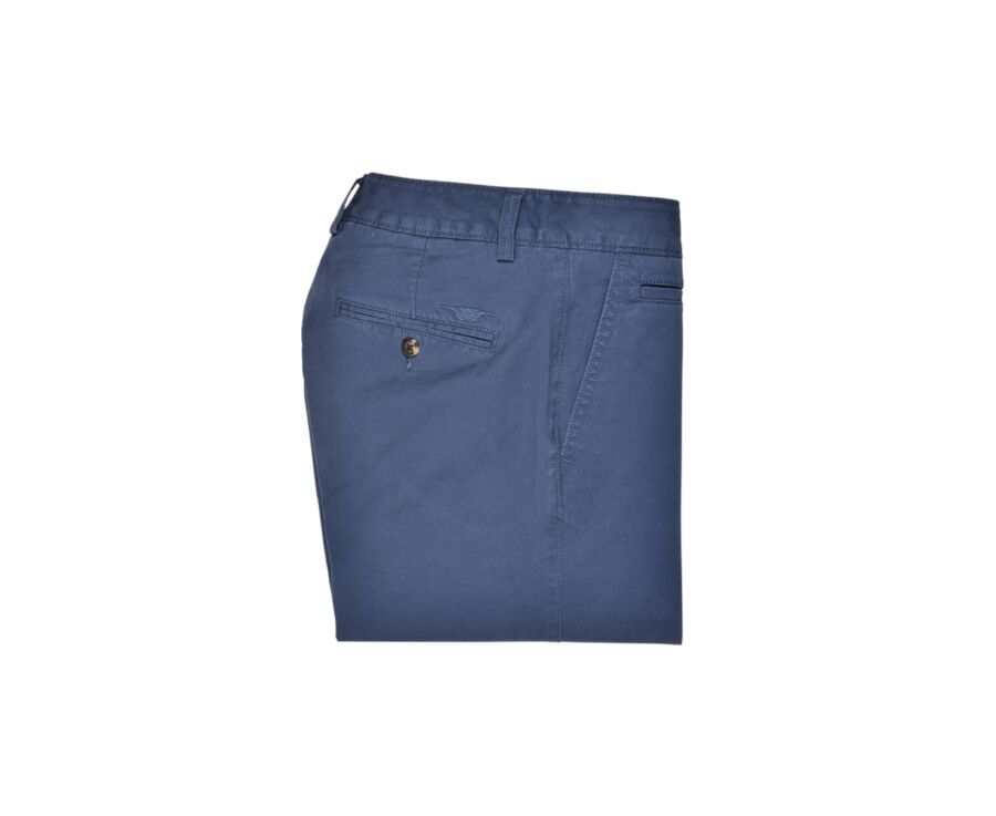 Navy Denim Chino Shorts - BARRY