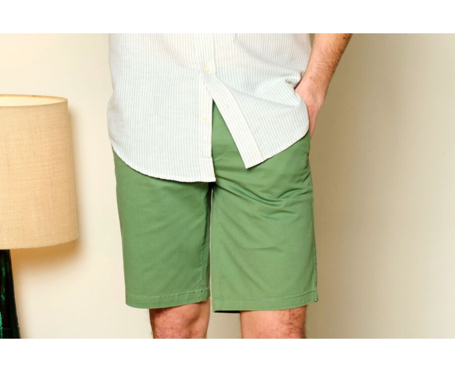 Sage Green Chino Shorts - BARRY