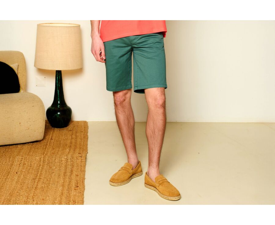 Pine Green Chino Shorts - BARRY