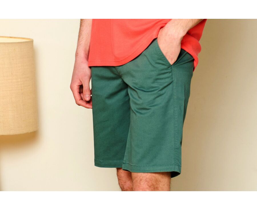 Pine Green Chino Shorts - BARRY
