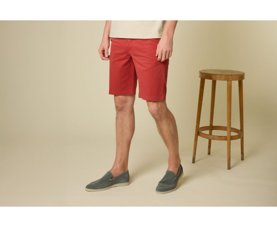 Brick Red Chino Shorts - BARRY