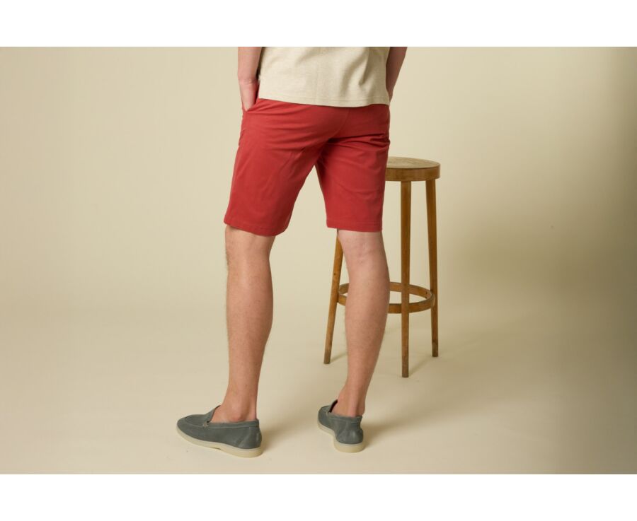 Brick Red Chino Shorts - BARRY