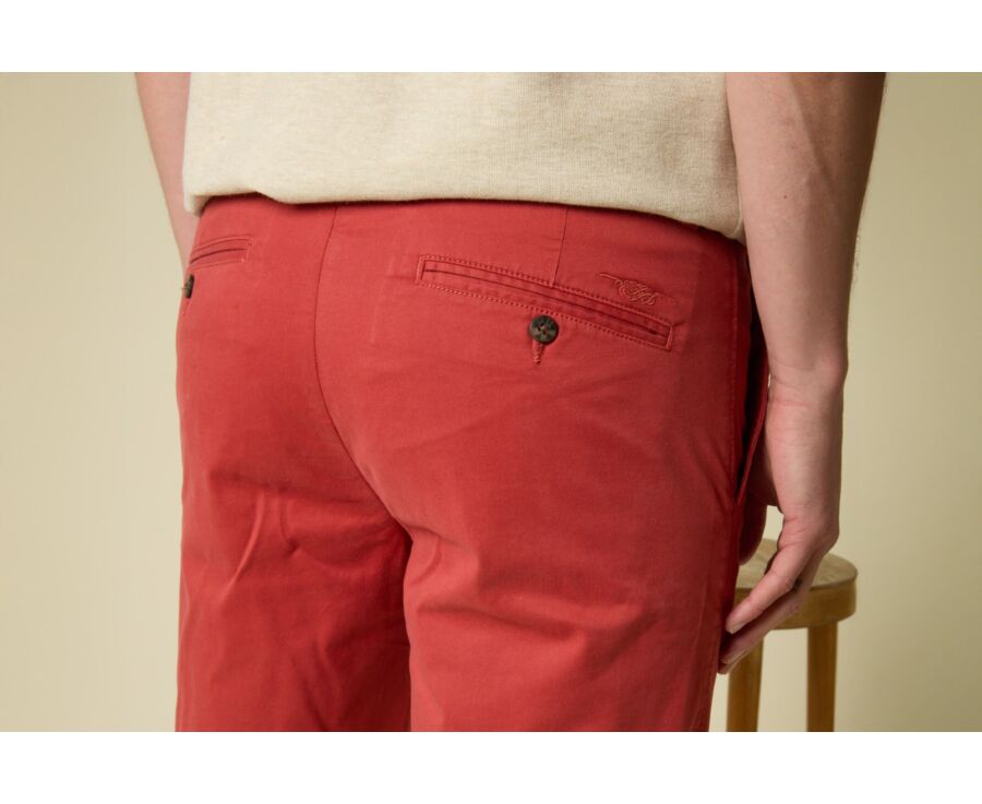 Brick Red Chino Shorts - BARRY