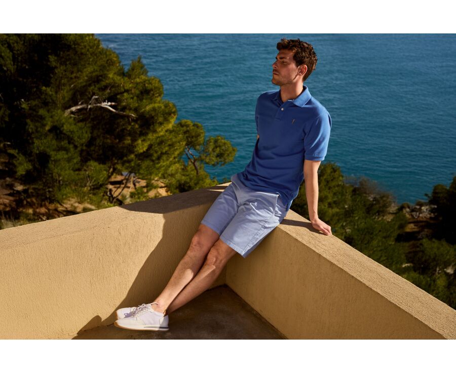 Light Azure Blue Chino Shorts - BARRY