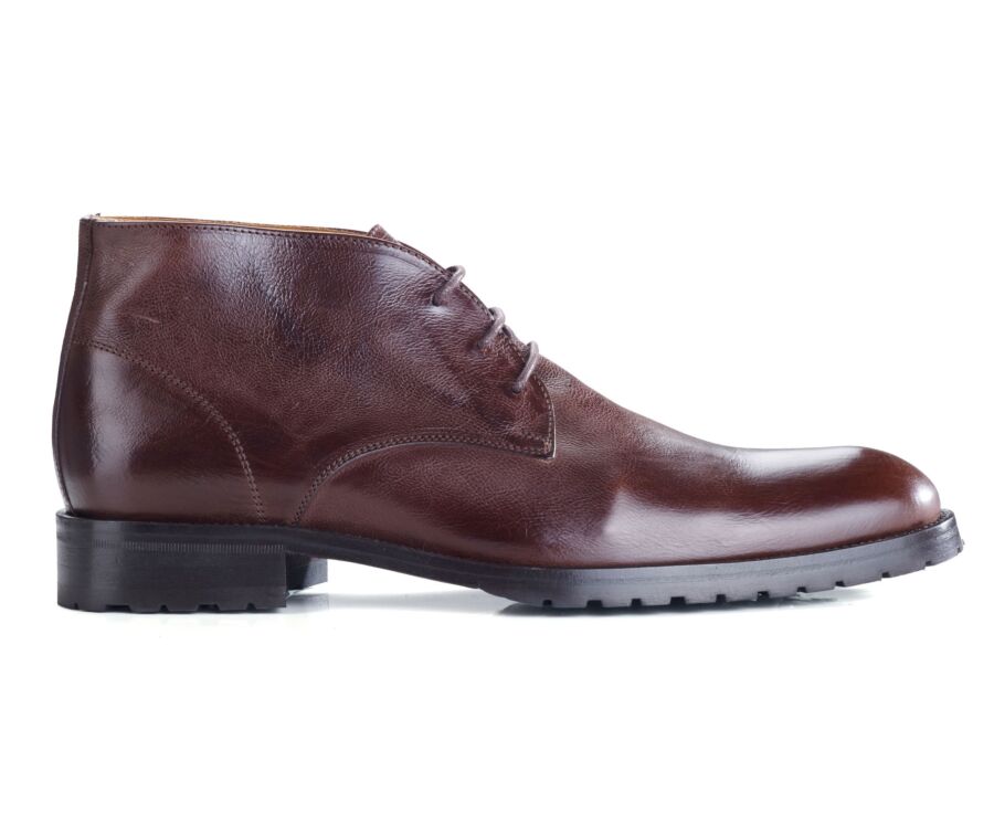 Patina Chocolate leather Desert Boots - WARWICK GOMME