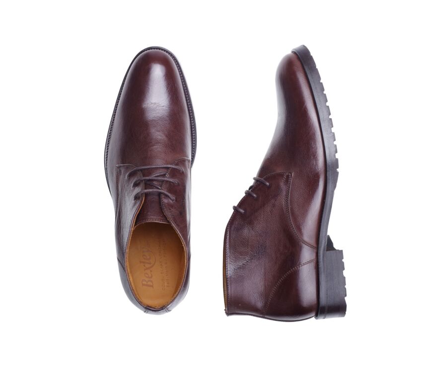 Patina Chocolate leather Desert Boots - WARWICK GOMME